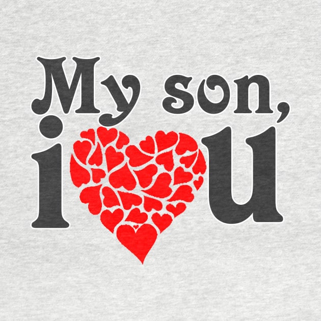 Son Mens Tshirt I Love My Son This Much Black Top Tee Funny Novelty Sibling Rivalry by hardworking